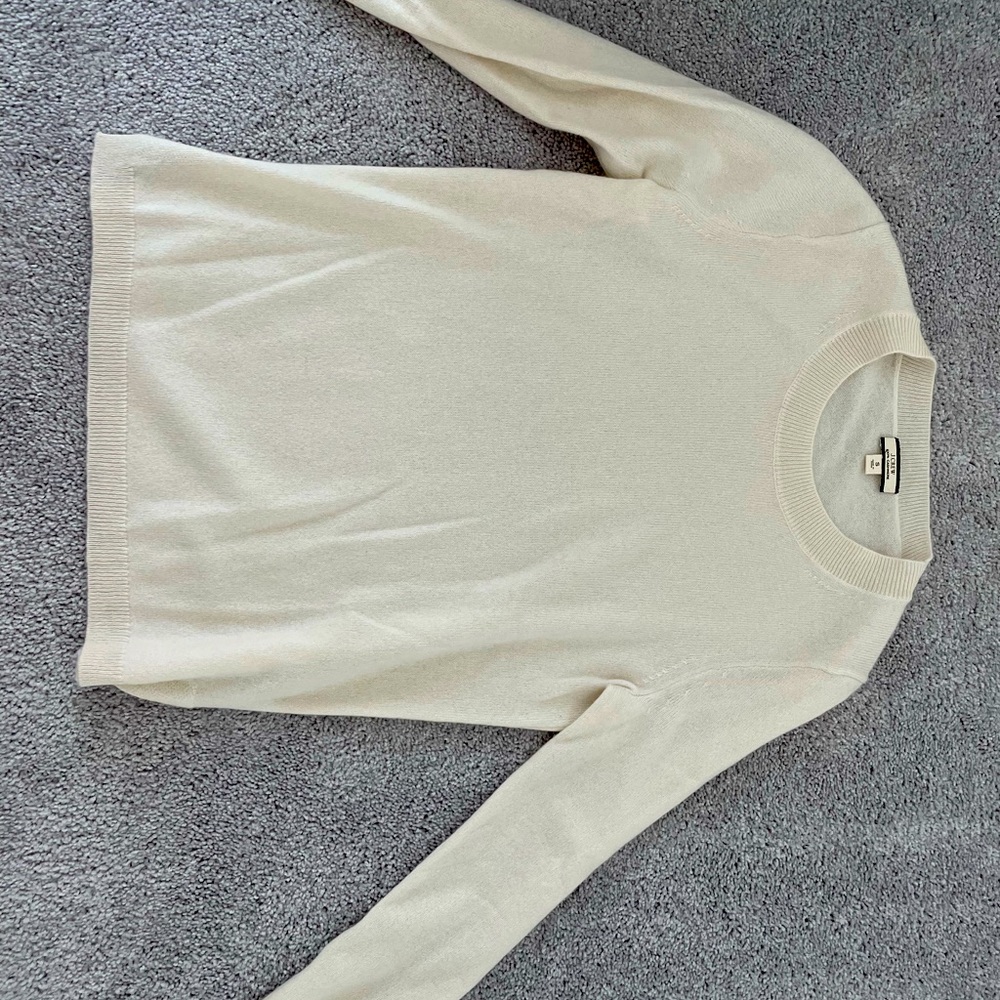 Cream cashmere J crew sweater